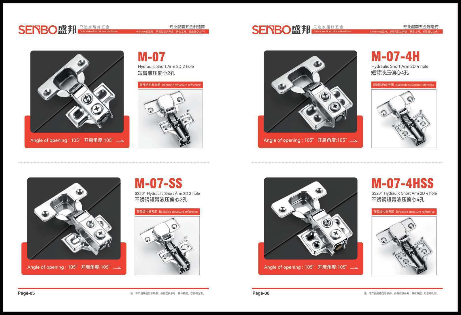 Frog Hinge/No Hole Series
